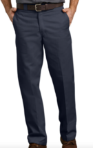 Dickies Mens Navy Blue Uniform Pants Cotton Blend w Belt Loops Multi Use Size 32 - £15.68 GBP