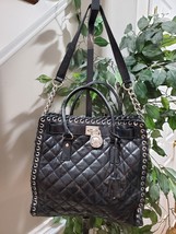 Michael Kors Black Women&#39;s Hamilton Quilted Leather Bags &amp; Handbags - $150.00