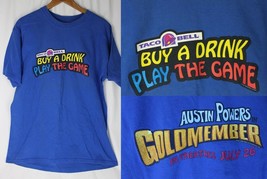 Vintage promotional T-shirt AUSTIN POWERS &quot;GOLDMEMBER&quot; Taco Bell 2002 Si... - £19.90 GBP