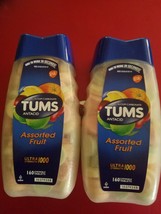 2 Pack Tums Antacid Assorted FRUIT160 Tablets Each Ultra Strenght 1000 - £23.25 GBP