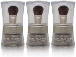 L&#39;Oreal Bare Naturale Gentle Mineral Eye Shadow #316 Bare Olive (Qty, of 3 Jars  - £23.14 GBP
