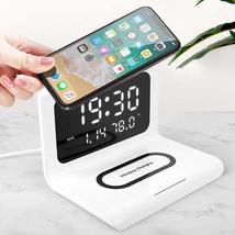 3 in 1 Multifunction Wireless Charging Clock - £31.46 GBP