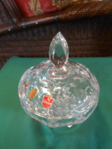 Beautiful Elegant Glass NACHTMANN BLEIKRISTALL Germany CANDY DISH with Lid - $19.39