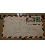 Vintage 1947 Airmail Stamp 5 Cent Poland 1 Cent Freedom Speech Reading P... - $10.00