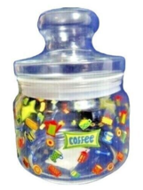 Retro Coffee Jar Clear Glass Canister Rubber Seal Kitchen Food Storage 5... - $372.24 MXN