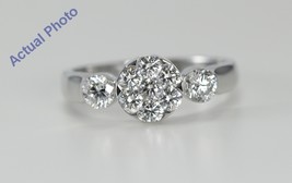 18k White Gold Round Diamond Engagement Ring (0.94 Ct,G Color,VS Clarity) - £1,454.88 GBP