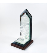 50th Anniversary Angel Figurine/Statue/Award Crystal &amp; Glass on Stand 7.... - £11.96 GBP