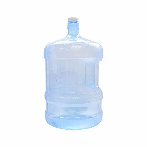 Plastic Water Bottle 5 Gallons Jug Container With Cap, Easy Gr...