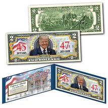 DONALD TRUMP 47th PRESIDENT with Seal 45 / 47 Authentic Legal Tender US ... - $15.85