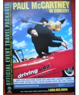 Paul McCartney In Concert Driving USA 2002 Tour Poster With Dates 24*18 ... - $27.11 CAD