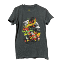 Super Mario Samurai Boss Battle Geek Fuel Graphic T-Shirt Men&#39;s S Gray H... - $14.84
