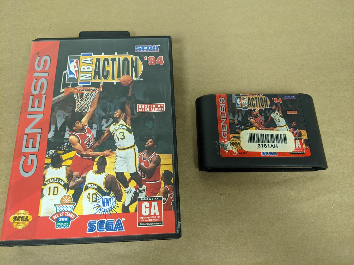 NBA Action 94 Sega Genesis Cartridge and Case - $5.70