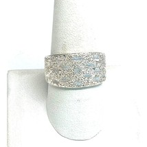 Italian 925 Sterling Silver Bright Cut Band Ring Size 9.75 Sky - $46.33