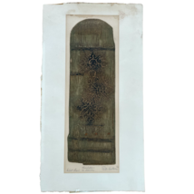 1966 Signed Ruth Kerkovius Artist Proof Print - Church Door in Norway 22&quot; x 12&quot; - £114.67 GBP