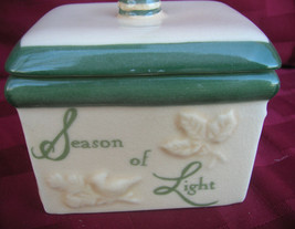 Russ Votive Christmas Candle Season of Light ~ Season of Joy ~ Xmas Decor w Box - £7.90 GBP