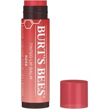 Burt&#39;s Bees 100% Natural Tinted Lip Balm, Rose with Shea Butter &amp; Botanical - £7.18 GBP