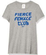 Reebok Women&#39;s Graphic Short Sleeve Tee Fierce Female Club 100% COTTON X... - $7.69