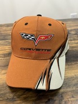 Corvette Racing C6 Hat Cap Burnt Orange Brown Strapback Chevrolet Chevy ... - $29.69