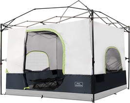 Kampkeeper Camping Cube For Pop Up Canopy Tent, Converts 10&#39;X10&#39; Straight, Black - £120.41 GBP