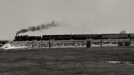 1954 Southern Pacific Railroad SP Passenger Locomotive Train B&amp;W Photo Bridge - £9.11 GBP