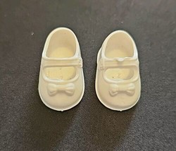 Doll Shoes White Mary Jane Style Accessory for 8” Ginny Doll Vogue Doll Unused - £12.51 GBP