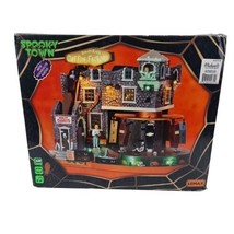 Lemax Spooky Town Animated Box of Bones Coffin Factory 2014 #45669 Tested Works - £78.31 GBP
