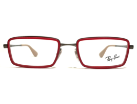 Ray-Ban Eyeglasses Frames RB6337 2856 Red Gray Rectangular Full Rim 51-1... - £21.86 GBP
