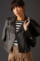 Veste en cuir noir femme Designer Lambskin Taille XS SML XL XXL Sur mesure - £119.37 GBP+