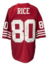 Jerry Rice Signé San Francisco 49ers Mitchell &amp; Ness NFL Legacy Jersey - $388.00