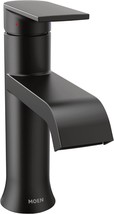 Moen Genta 6702BL One-Handle Bathroom Faucet - Matte Black - £140.17 GBP