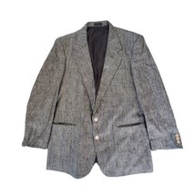 Alexander Shields Park Ave Vintage Men&#39;s 42R Pure Silk Gray Multi Tweed Blazer - £30.78 GBP