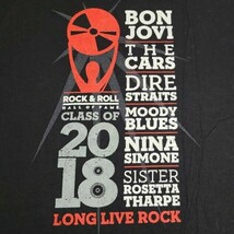 Rock &amp; Roll Hall of Fame 2018 Inductees event T Shirt Licensed Bon Jovi ... - £28.98 GBP