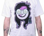 Neff Hombre Yeah Dude Paz Emoticono Blanco Camiseta Gráfica Nwt - £11.73 GBP