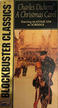 Charles Dickens A Christmas Carol VHS 1951/1984 VHS Blockbuster Classics-RARE - £7.86 GBP