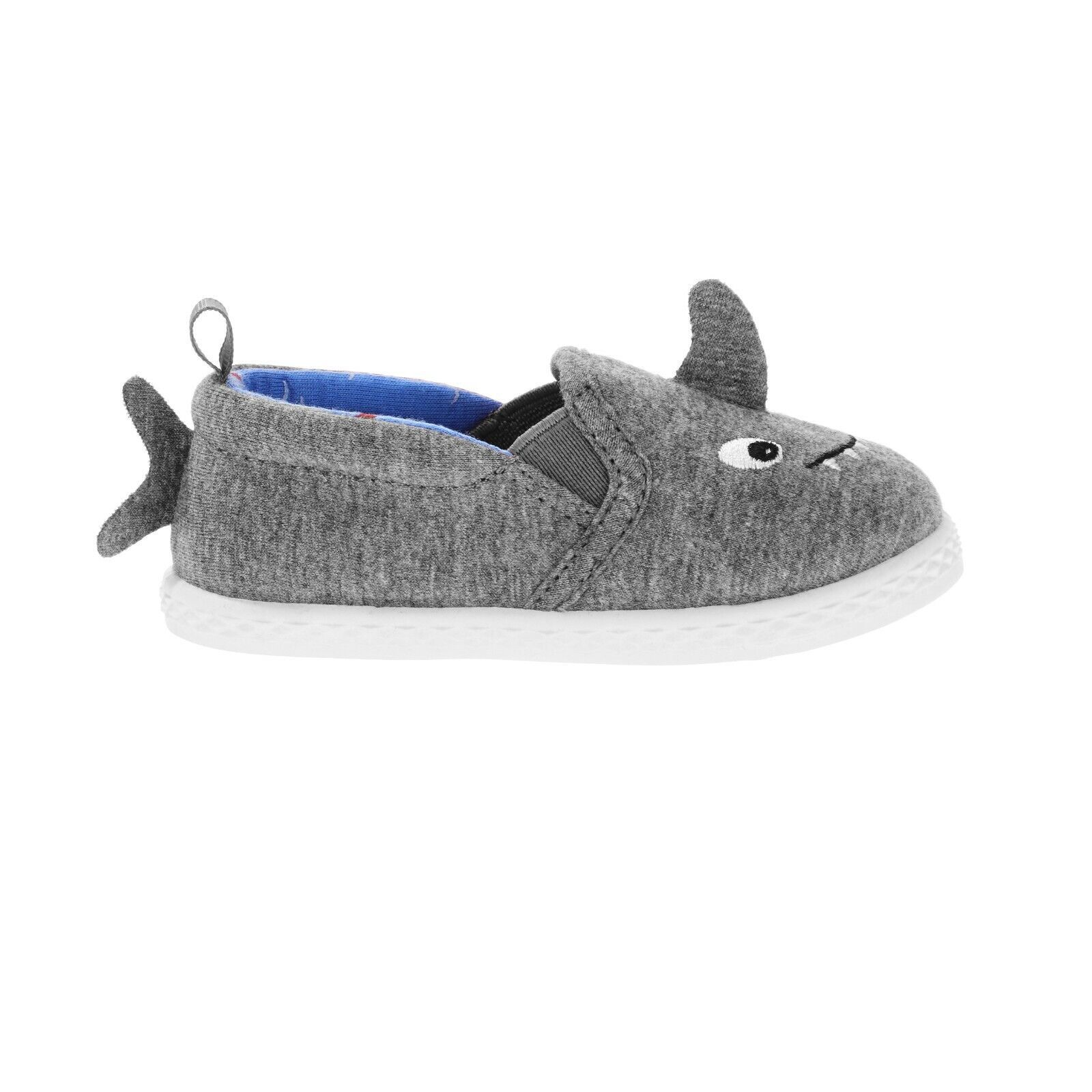Wonder Nation Boys Slip On Shoes Gray Shark Size 4  NEW - $10.69