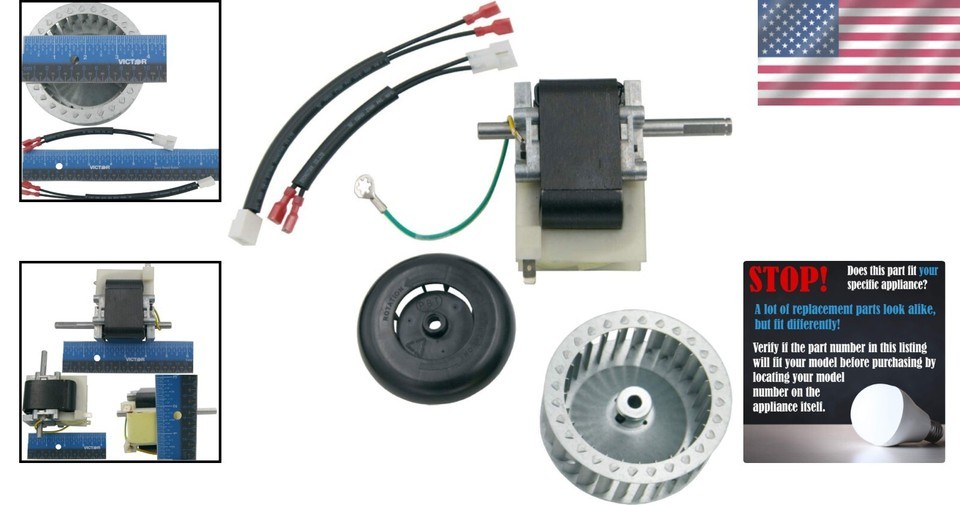 Compact 318984-753 Inducer Motor Blower Wheel - Easy Install, 4" Diameter Item image 2