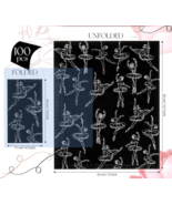 Decorative Black Paper Dinner Napkins Style Ballerinas 15.7&quot;x 13&quot; Pack o... - €8,47 EUR