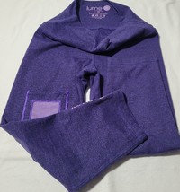 Lume Woman&#39;s Active Wear Mid Leggings Hight Waist Cellphone Pocket Purple XS   - £7.59 GBP