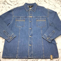 Men&#39;s Rocawear Blue | Wheat Casual Denim Jacket NWT - £73.29 GBP