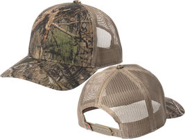 Russell Camo Snapback Trucker Cap Meshback MidProfile Hat Mossy Edge Realtree - £11.18 GBP