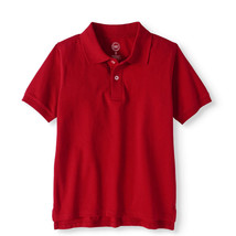 Wonder Nation Boys School Uniform Short Sleeve Polo Shirt Red Size 2XL - £15.61 GBP