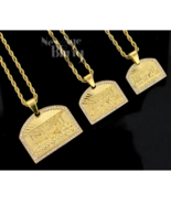 Last Supper CZ Pendant Stainless Steel 18k Gold Plated 24&quot; Rope Never Fade - £8.50 GBP+
