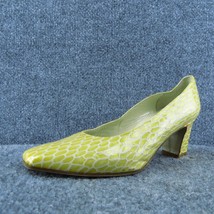 Rangoni  Women Pump Heel Shoes Yellow Patent Leather Size 6 Wide - £19.73 GBP