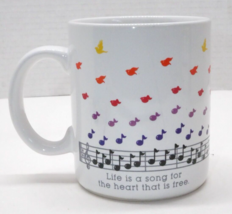 Vintage Hallmark Mugs Life Is A Song For The Heart That Is Free Mug Bird... - $9.99