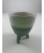 Succulent Clay Planter White Green Blue Boho Farmhouse Plants Small - $7.70
