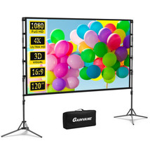 120 inch Portable Projector Screen Indoor Outdoor Projection Screen 16:9... - $344.94 CAD