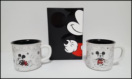 NEW RARE Pottery Barn Set of 2 Disney Mickey Mouse Holiday Mugs 16 OZ St... - $59.99