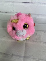 TY Puffies Beanie Balls Plush Fantasia The Unicorn Mini Stuffed Toy Glit... - $6.92