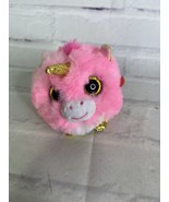 TY Puffies Beanie Balls Plush Fantasia The Unicorn Mini Stuffed Toy Glit... - £5.34 GBP