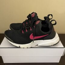Nike Presto Fly Black Hyper Pink White Mesh Running Shoes Womens 910569-00 - $19.93